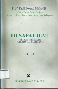 Image of Filsafat Ilmu Telaah Sistematis Fungsional Komparatif