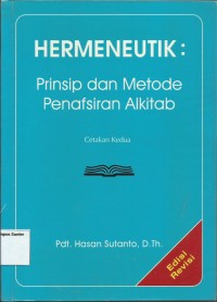 Image of Hermeneutik : Prinsip Dan Metode Penafsiran Alkitab