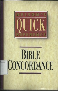 Image of Nelson's Quick Reference : Bible Concordance