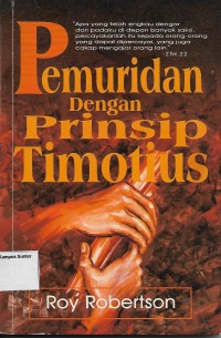 Image of Pemuridan Dengan Prinsip Timotius
