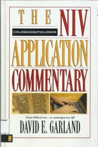 Image of The Niv Application Commentary : Colossians / Philemon