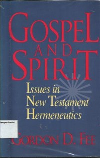 Image of Gospel And Spirit : Issues In New Testament Hermeneutics