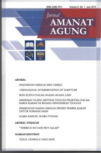 Image of Jurnal Amanat Agung Volume 9 No 1