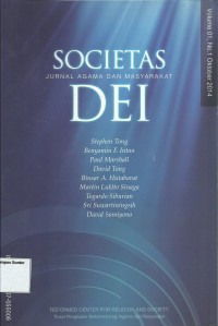 Image of Societas Dei : Jurnal Agama Dan Masyarakat  Vol. 1 No. 1